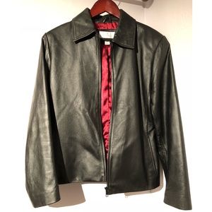 Worthington Zip-Up Leather Jacket